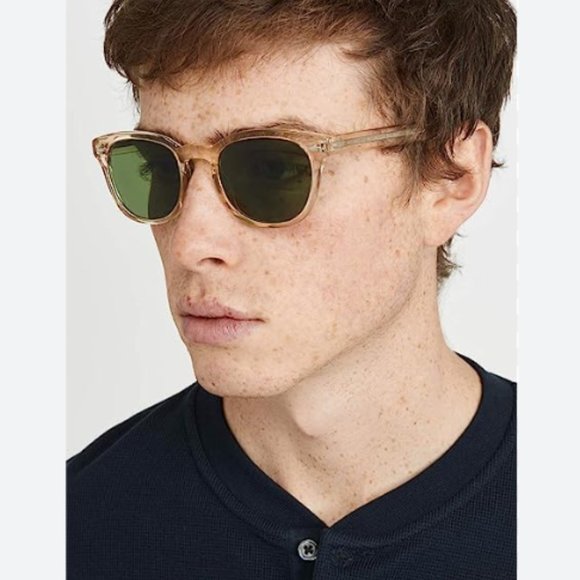 OLIVER PEOPLES SHELDRAKE in Buff / Green C MSRP$462 Orlando Bloom’s Fav - Picture 5 of 16
